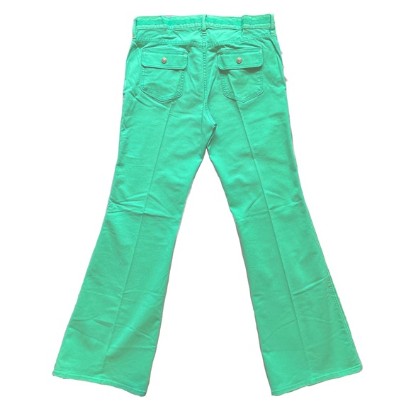 Gap Low Rise Stretch Long Jeans in turquoise green Size 12 - Picture 2 of 6